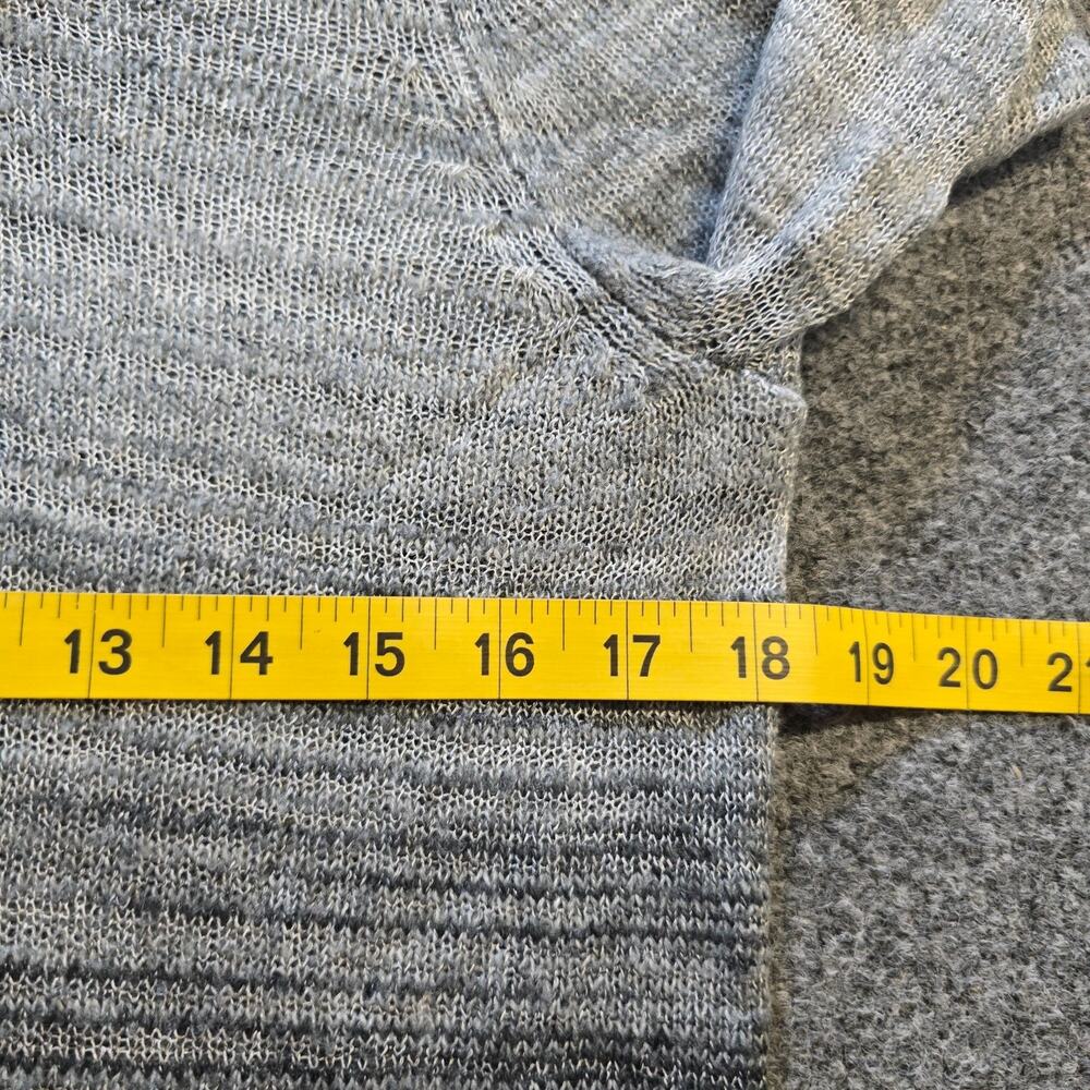 Prana Sweater Womens Size XS Black Gray Striped Hoodie Knit Long Sleeve Comfort - Picture 5 of 9